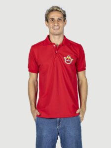 Camisa polo masculina personalizada impressão localizada